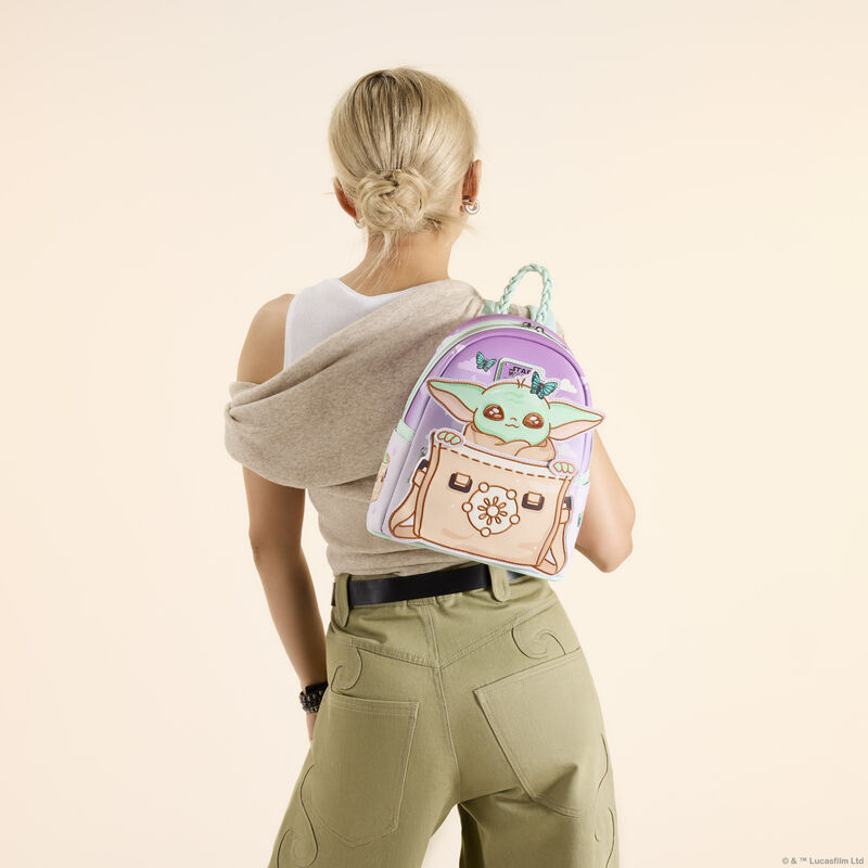 loungefly The Mandalorian Grogu Butterfly Mini Backpack