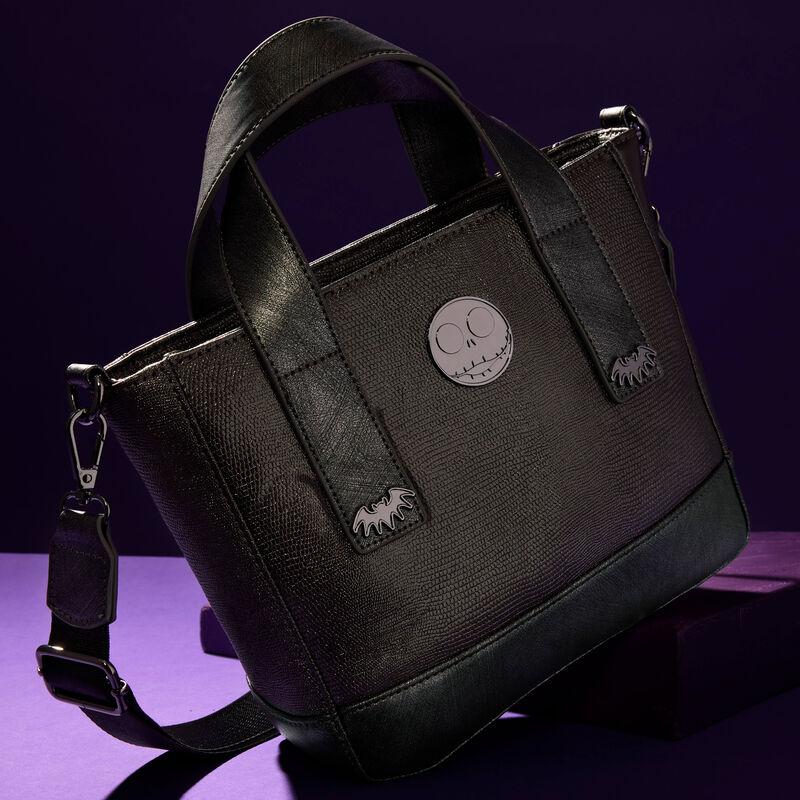 loungefly The Nightmare Before Christmas Exclusive Jack Skellington Textured Mini Tote Crossbody Bag