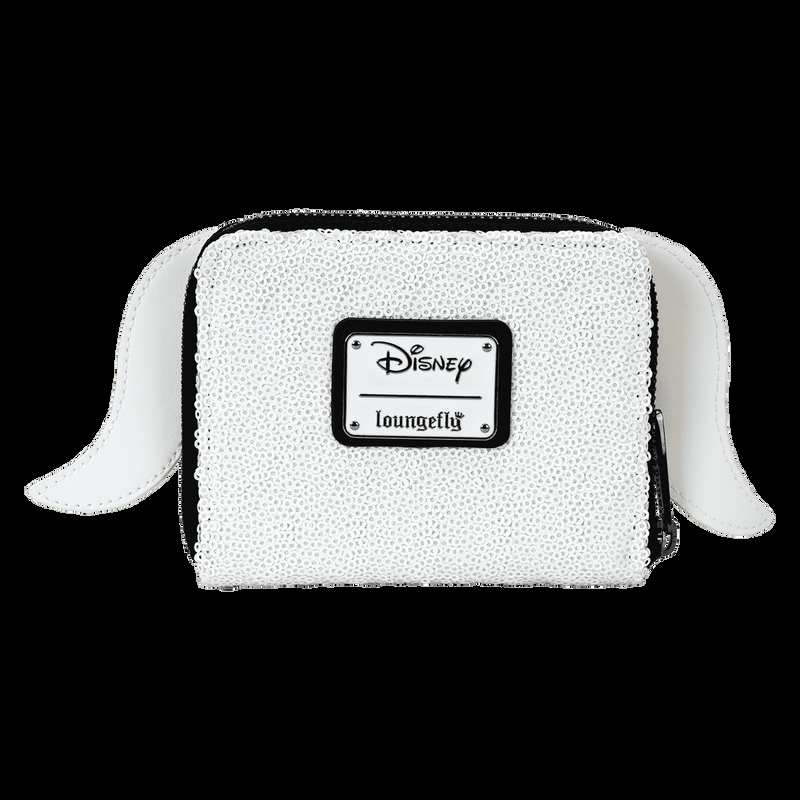 Loungefly The Nightmare Before Christmas Exclusive Zero Sequin Cosplay Glow Zip Around Wallet