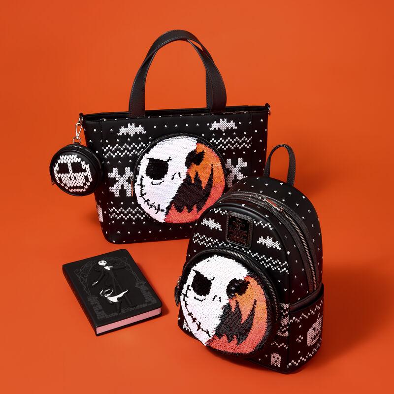 Loungefly The Nightmare Before Christmas Jack Skellington Reversible Sequins Mini Backpack