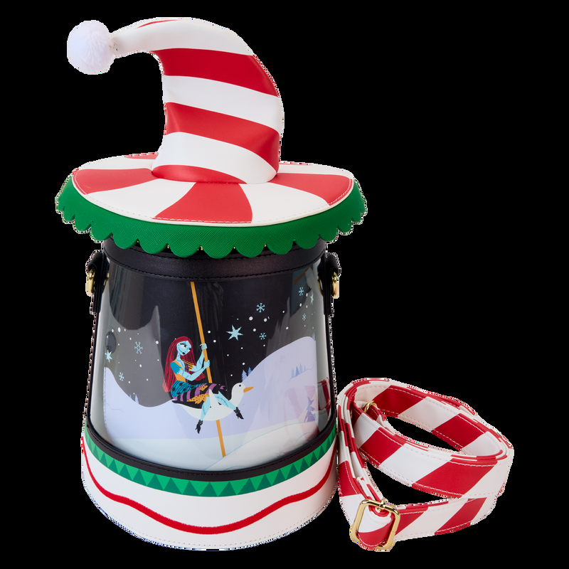Loungefly The Nightmare Before Christmas Town Carousel Spinning Figural Crossbody Bag