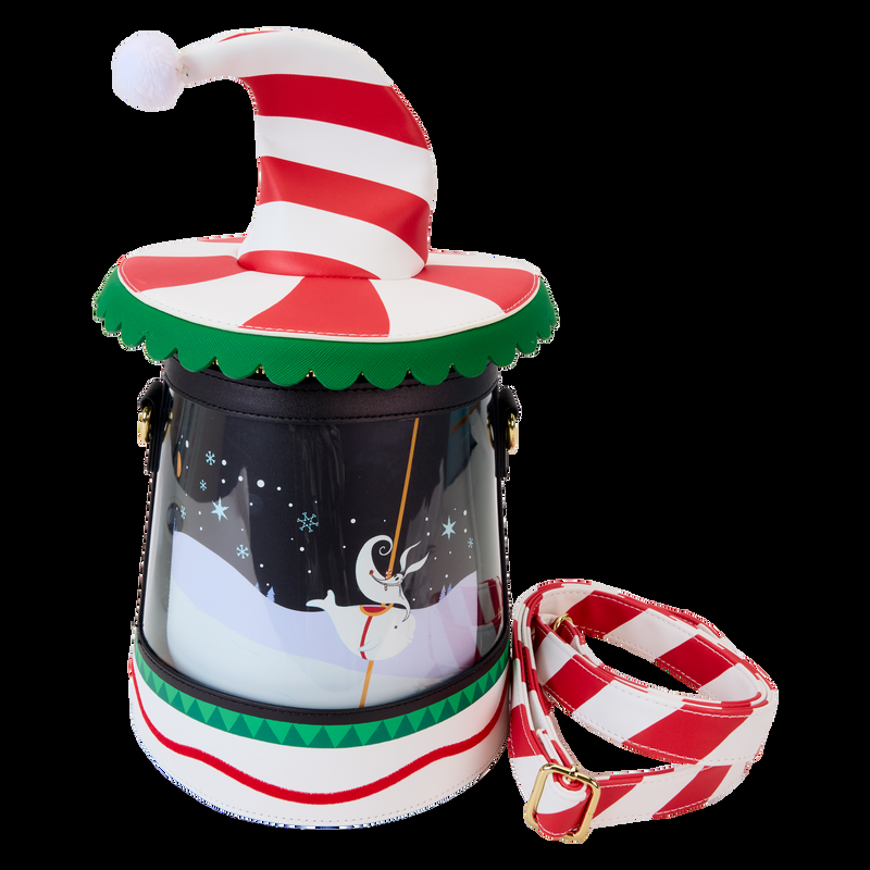 Loungefly The Nightmare Before Christmas Town Carousel Spinning Figural Crossbody Bag