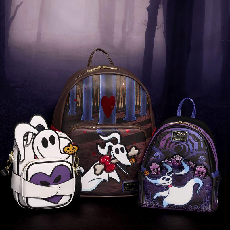 Loungefly The Nightmare Before Christmas Zero Holiday Doors Full-Size Backpack