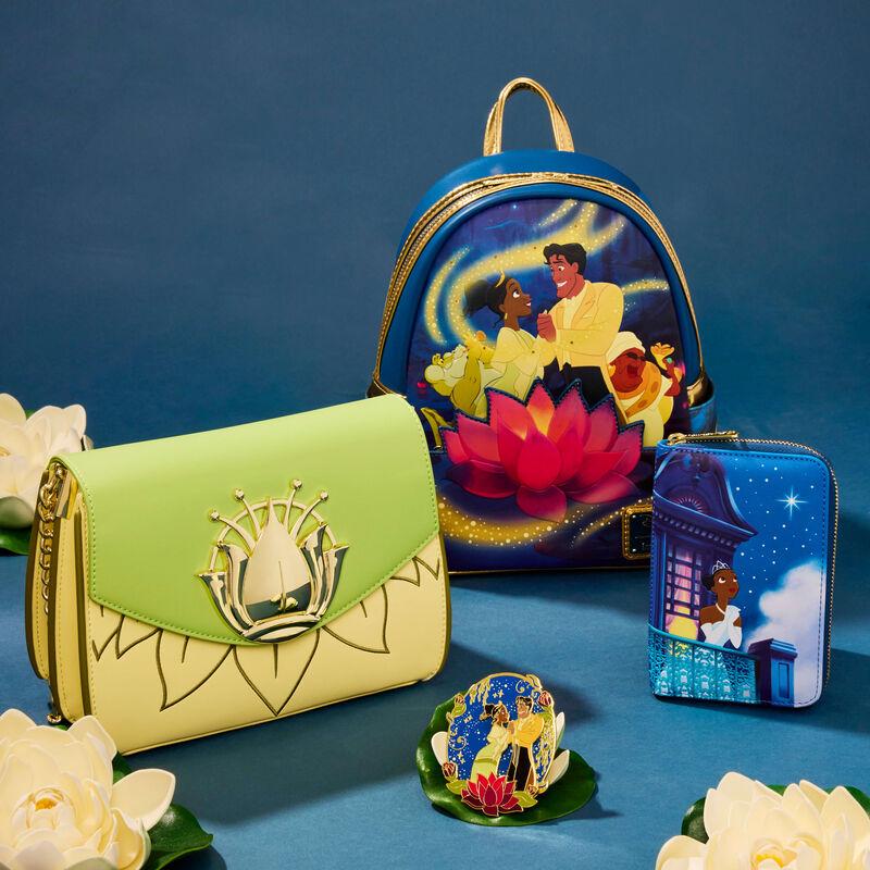 Loungefly The Princess And The Frog 15th Anniversary Cosplay Crossbody Bag