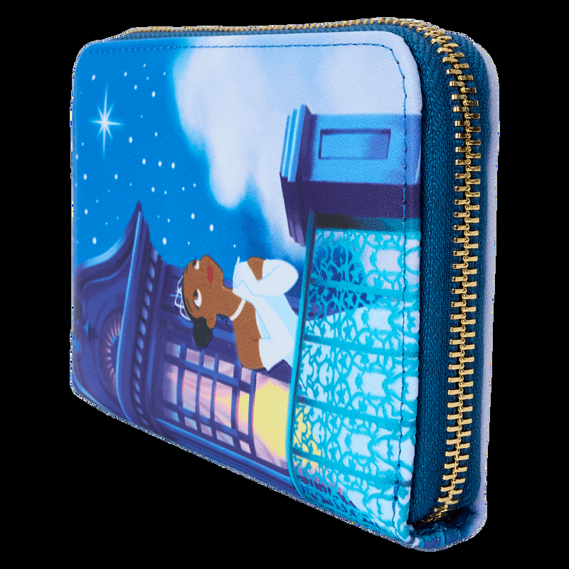 Loungefly The Princess And The Frog 15th Anniversary Evening Star Glow Zip Around Wallet