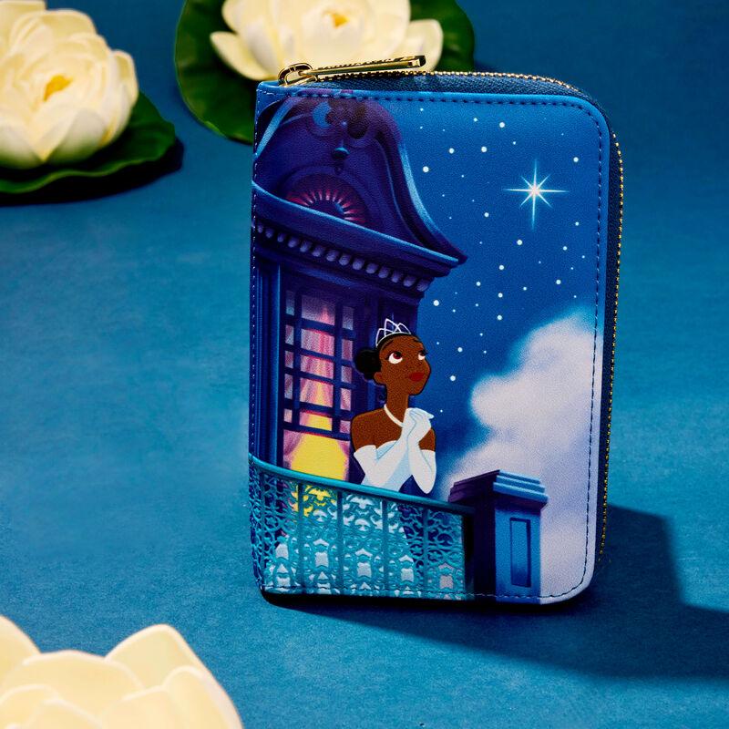 loungefly The Princess And The Frog 15th Anniversary Evening Star Glow Zip Around Wallet