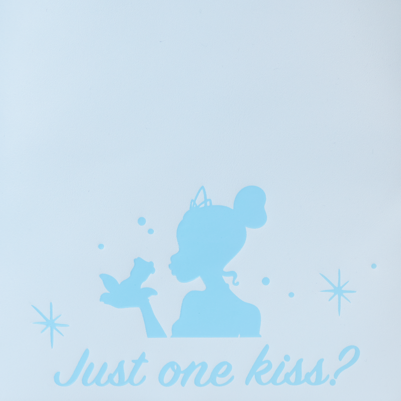 Loungefly The Princess And The Frog Tiana Blue Gown Glitter Cosplay Mini Backpack