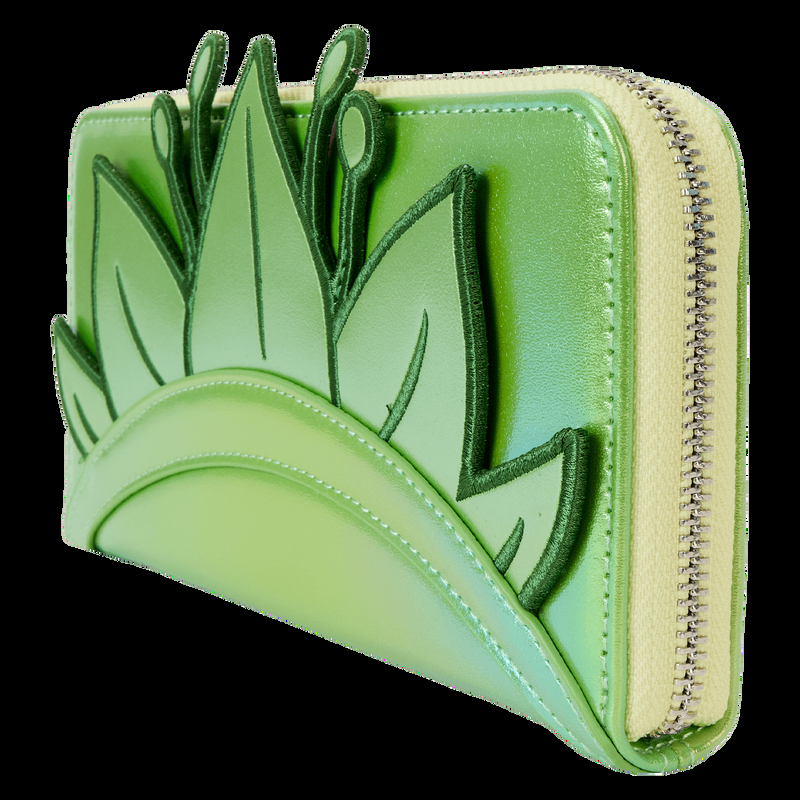 Loungefly The Princess And The Frog Tiana Exclusive Shiny Series Iridescent Cosplay Wristlet Wallet
