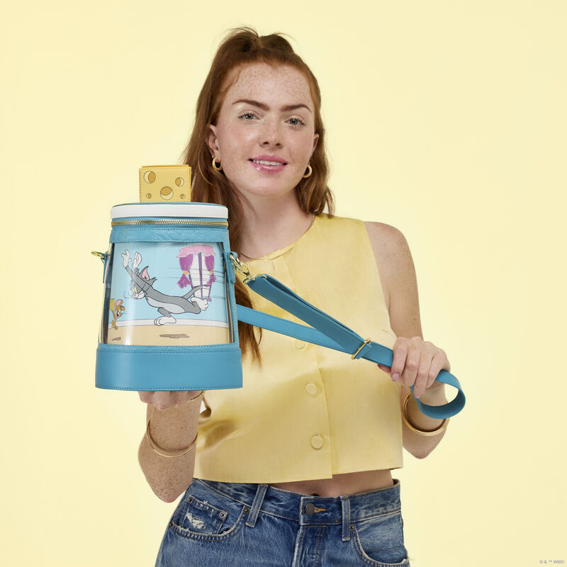 loungefly Tom and Jerry Spinning Scene Crossbody Bag