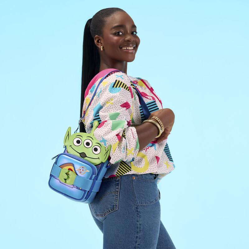 loungefly Toy Story 30th Anniversary Aliens Crossbuddies® Cosplay Crossbody Bag with Coin Bag