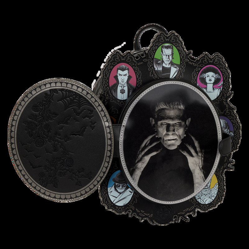 Loungefly Universal Monsters Exclusive Lenticular Glow Cameo Mini Backpack