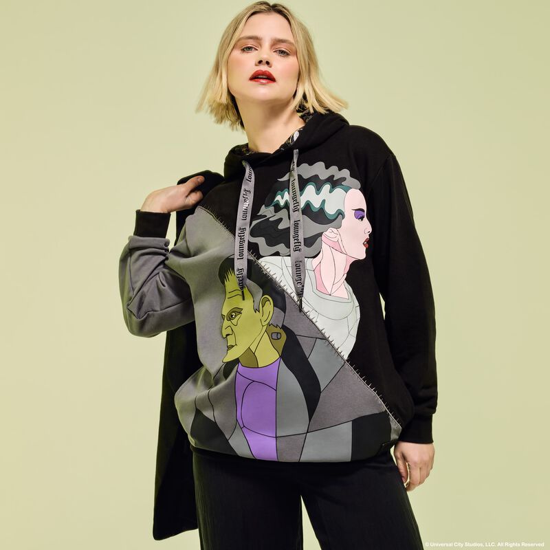loungefly Universal Monsters The Bride Of Frankenstein Unisex Hoodie