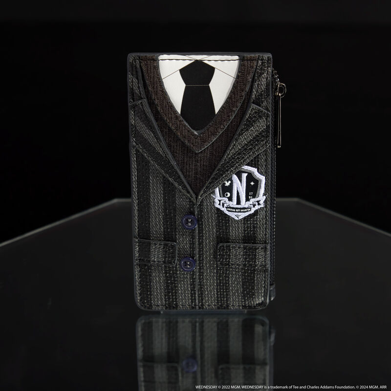 loungefly Wednesday Exclusive Nevermore Academy Uniform Cosplay Large Card Holder