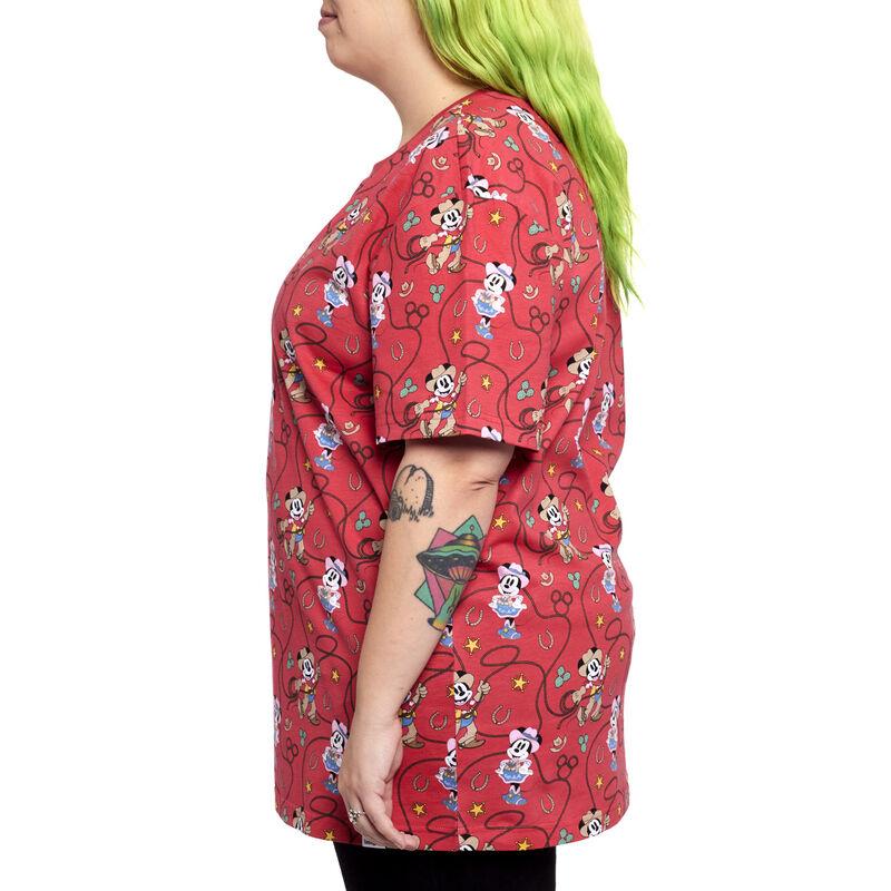Loungefly Western Mickey & Minnie Lasso All-Over Print Unisex Tee