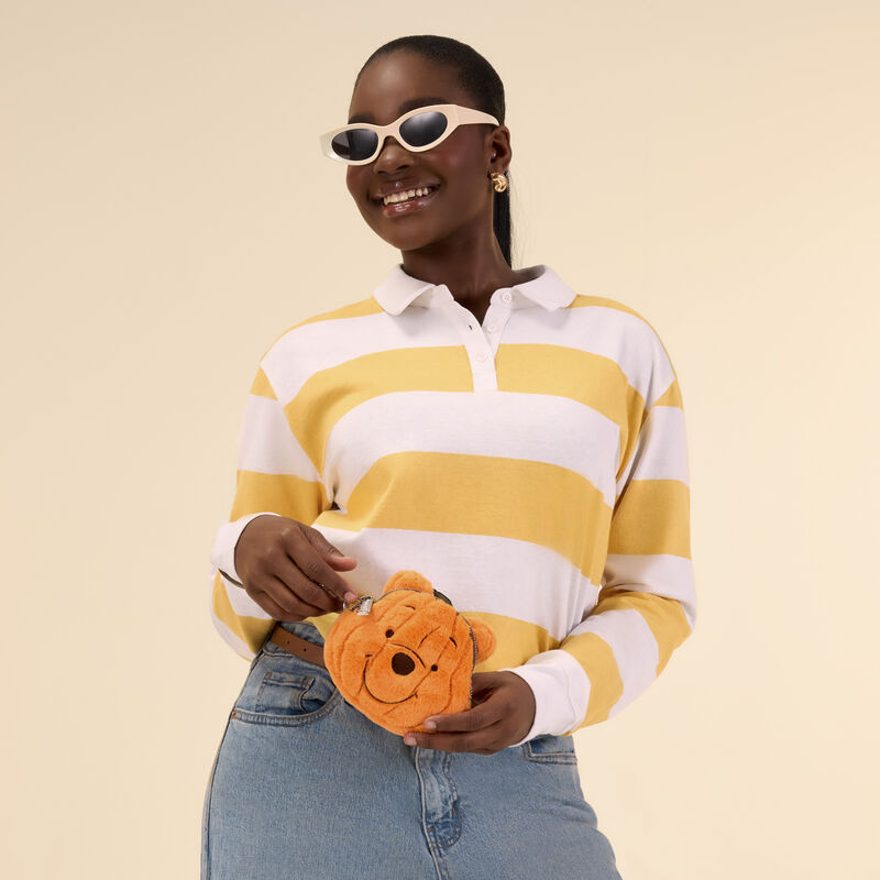 loungefly Winnie the Pooh Exclusive Plush Pumpkin Cosplay Coin Bag