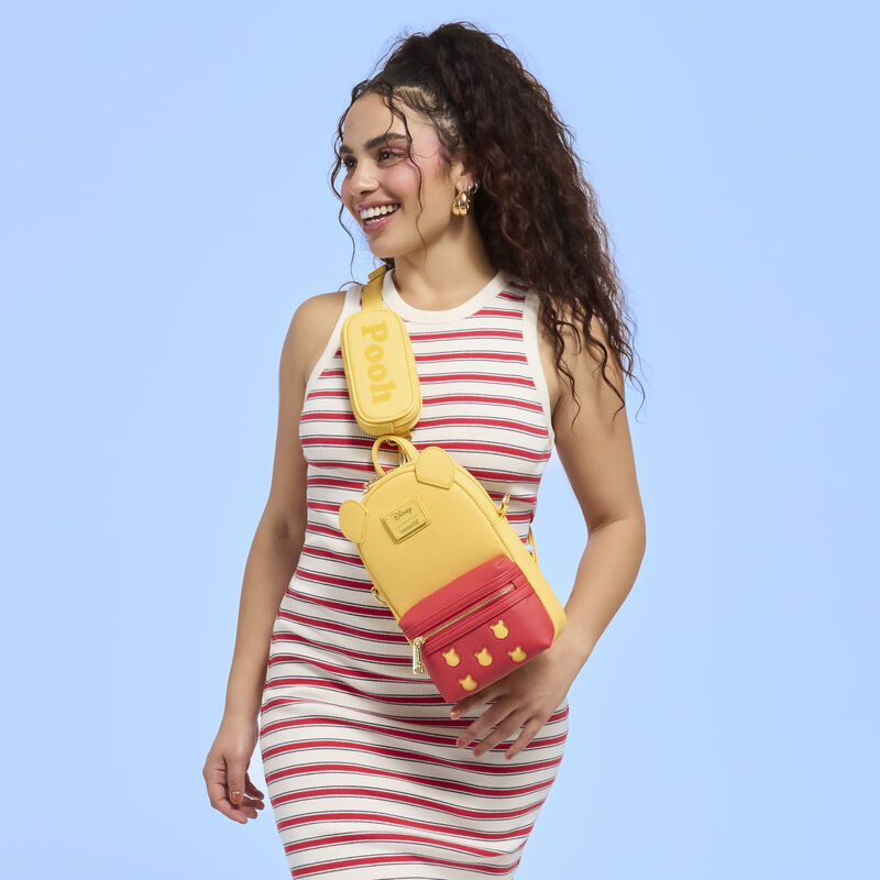 loungefly Winnie The Pooh Exclusive Sling Crossbody Bag With Coin Bag