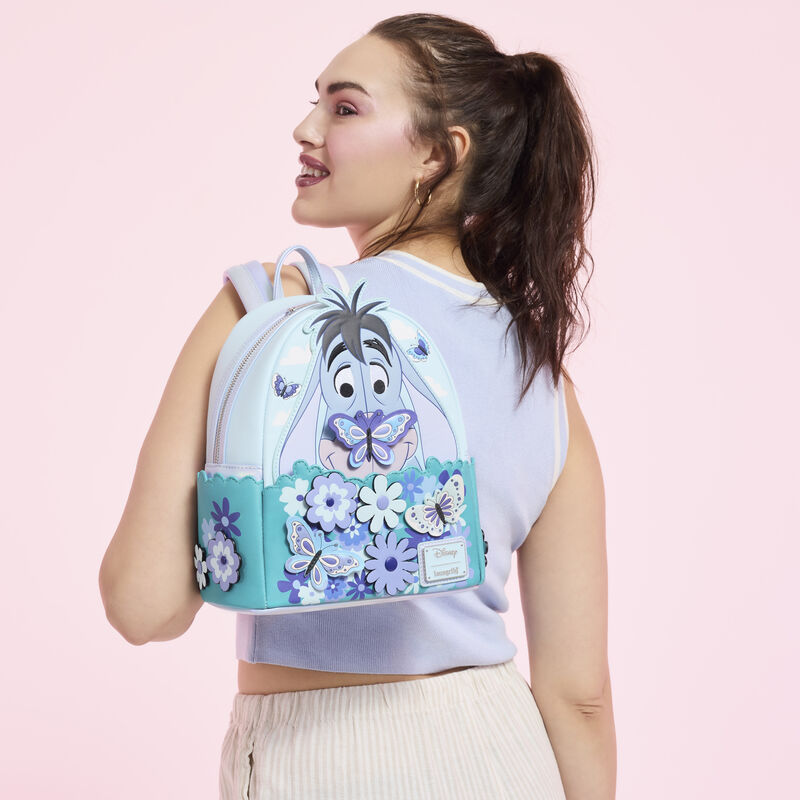 loungefly Winnie The Pooh Floral Eeyore Cosplay Mini Backpack