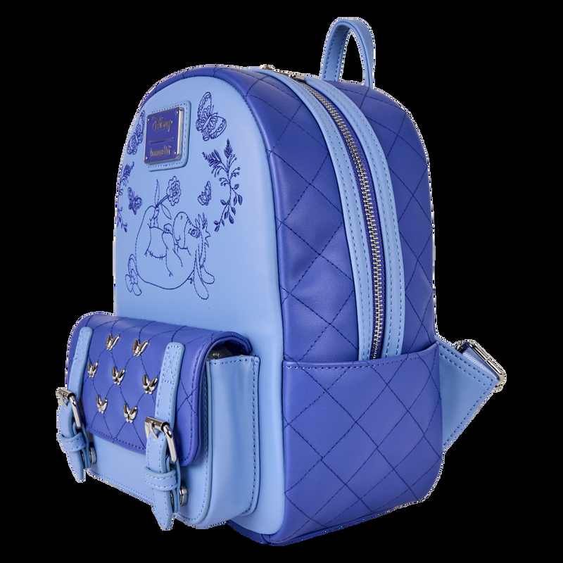 Loungefly Winnie The Pooh Floral Eeyore Quilted Texture Mini Backpack