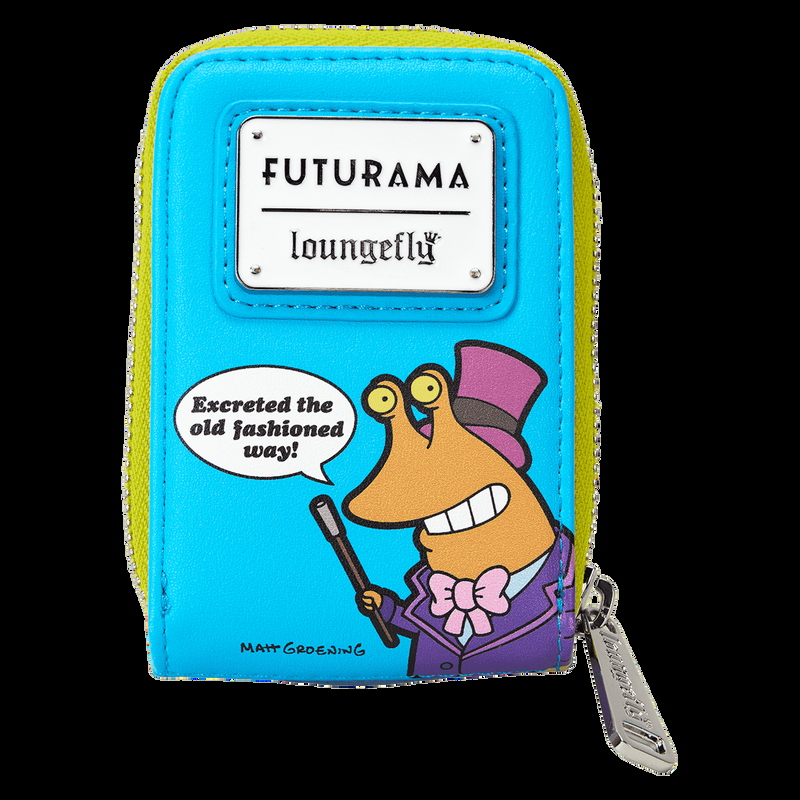Loungefly WonderCon Limited Edition Futurama Slurm Glow Accordion Zip Around Wallet