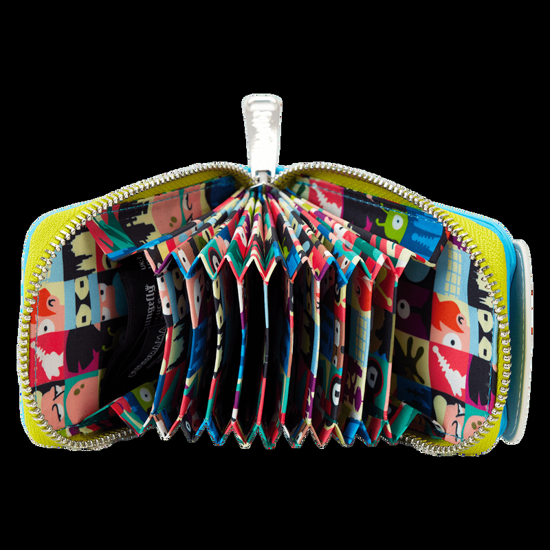 Loungefly WonderCon Limited Edition Futurama Slurm Glow Accordion Zip Around Wallet
