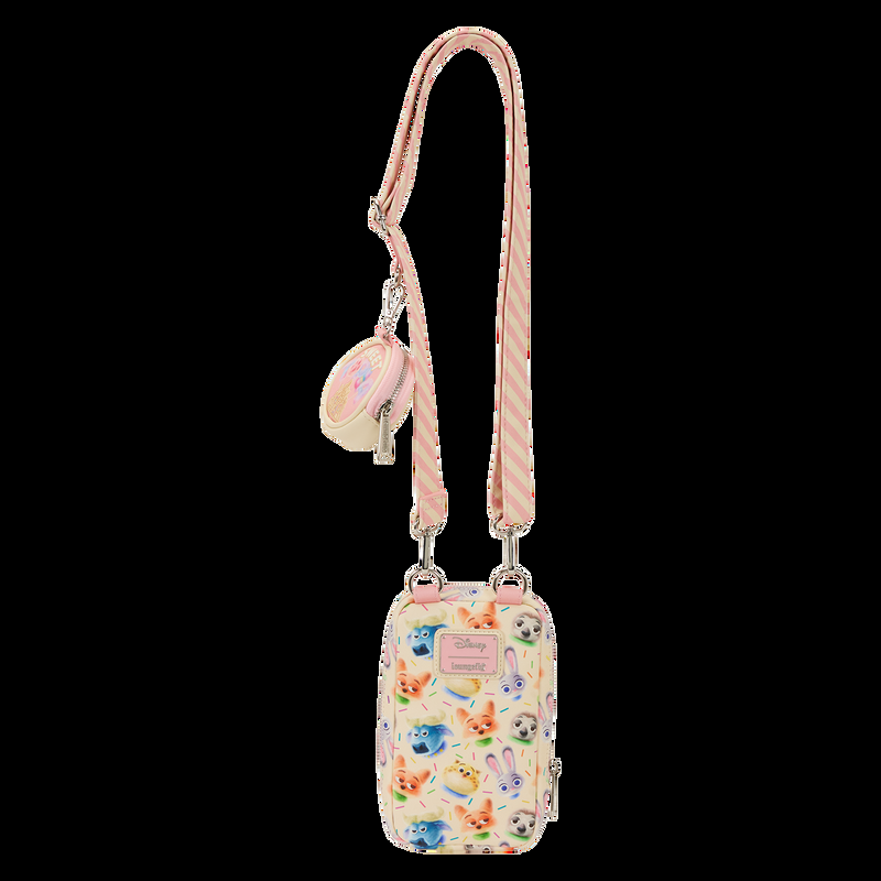 Loungefly Zootopia 2 Judy Hopps Cotton Candy Cosplay Cell Phone Crossbody Bag With Coin Bag