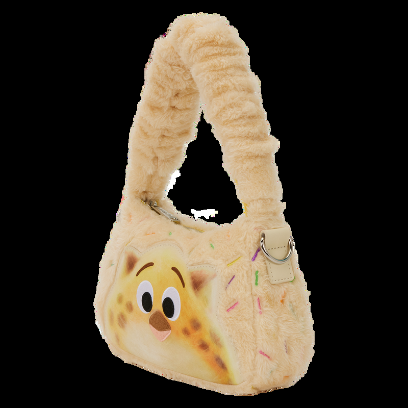 Loungefly Zootopia 2 Officer Clawhauser Cotton Candy Plush Cosplay Crossbody Bag