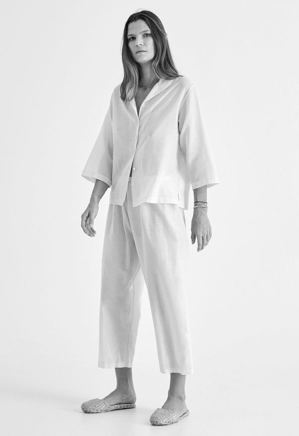 Loup Charmant Alice Town Pajamas In Embroidered Dot