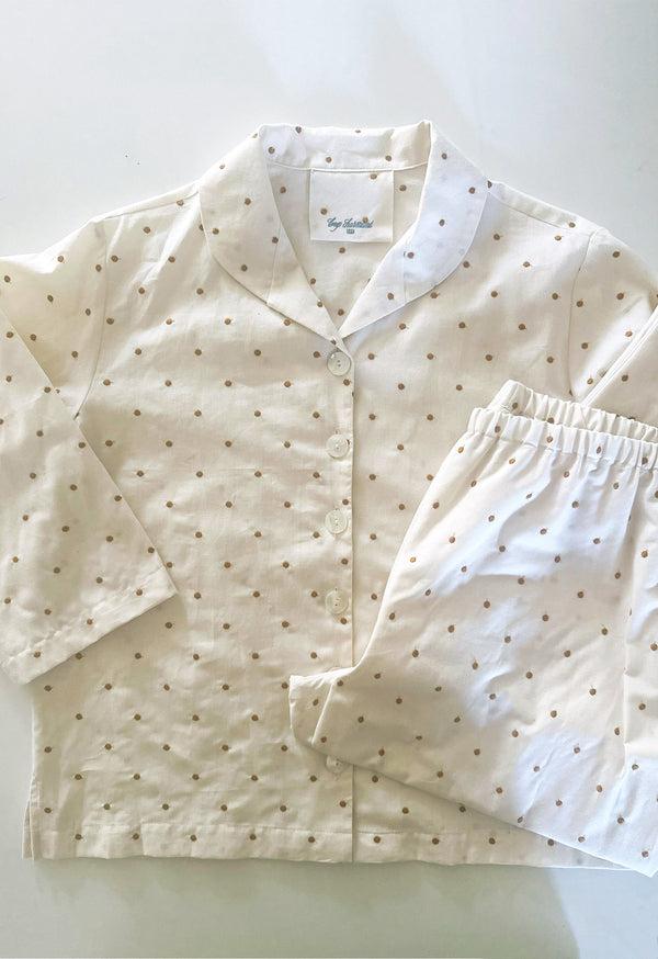 Loup Charmant Alice Town Pajamas In Embroidered Dot
