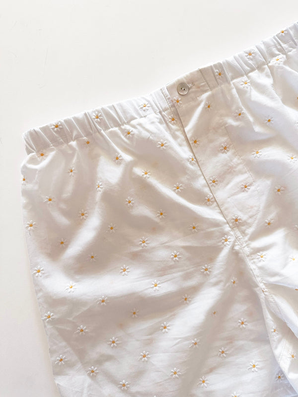 Loup Charmant Brighton Boxer Short In Daisy Embroidery