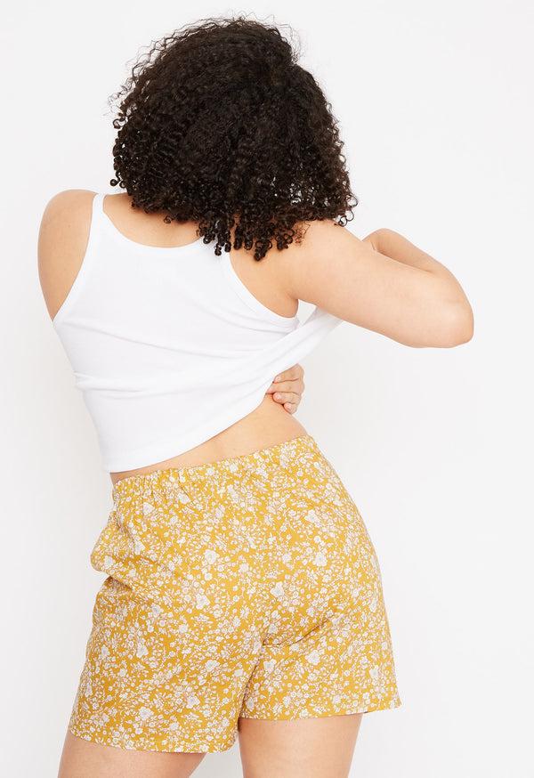 loup charmant Brighton Boxer Short in Golden Floral