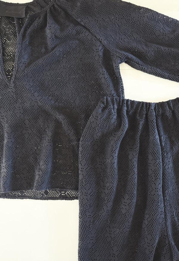 loup charmant Alice Town Pant in Cotton Lace