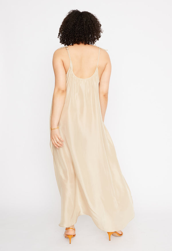 Loup Charmant Amelia Slip Dress In Champagne