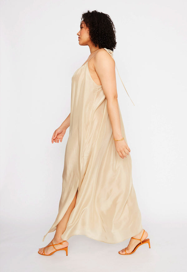 Loup Charmant Amelia Slip Dress In Champagne