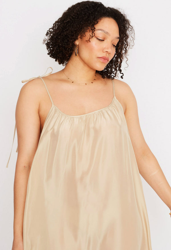 loup charmant Amelia Slip Dress in Champagne