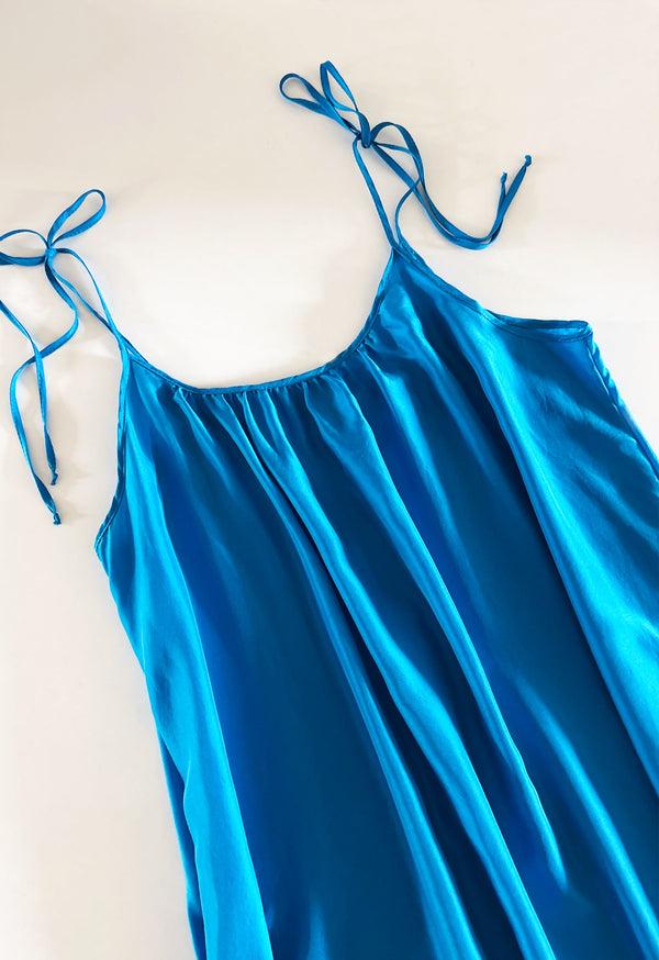 loup charmant Amelia Slip Dress in Mistral Blue