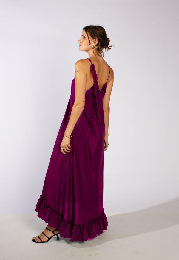Loup Charmant Anemone Dress In Soft-Washed Silk