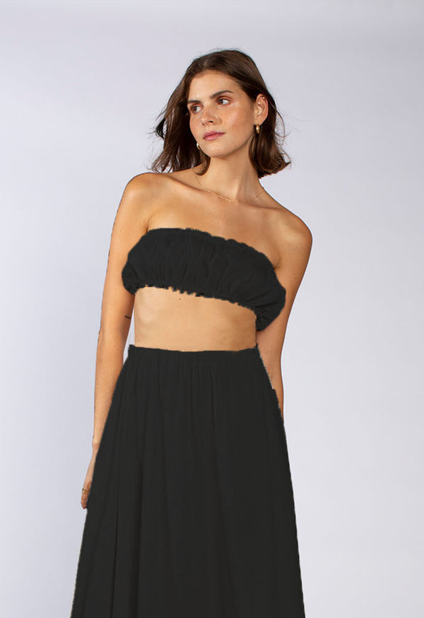 loup charmant Bloom Bandeau in Black