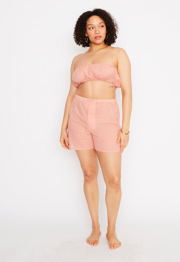 loup charmant Brighton Boxer Short in Rose
