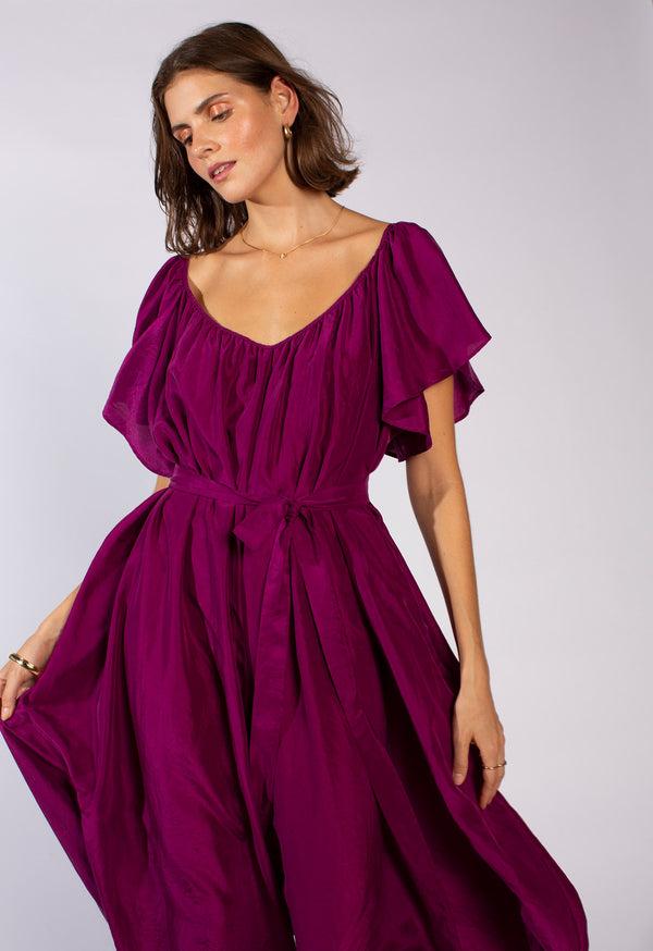 Loup Charmant Drea Jumpsuit In Soft-Washed Silk