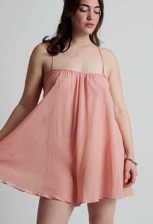 Loup Charmant Eris Romper In Rose