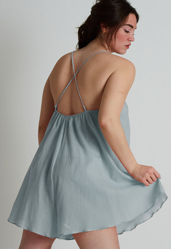 loup charmant Eris Romper in Seaglass