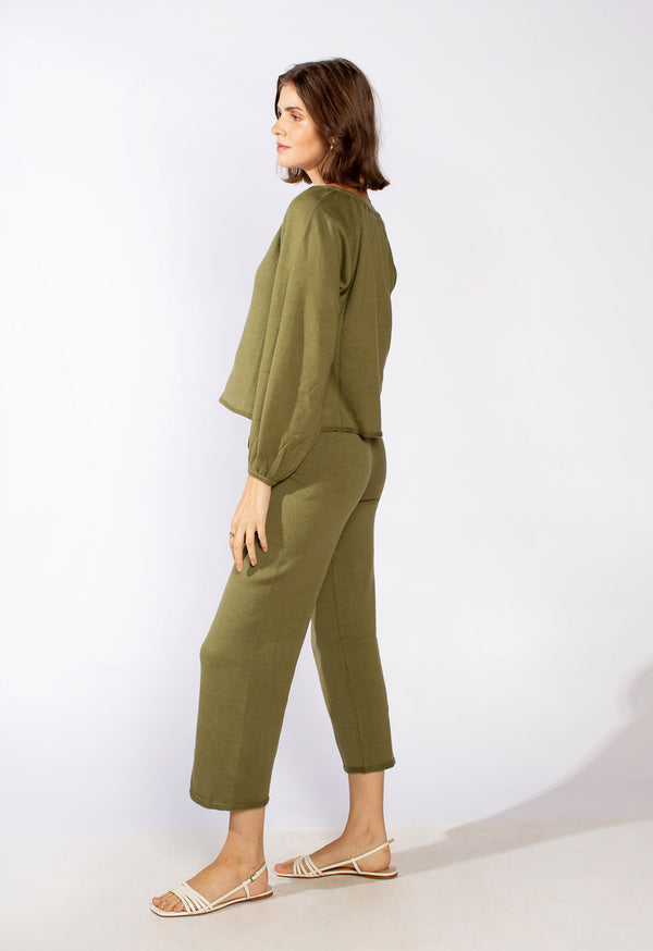 Loup Charmant Leigh Lounge Pant In Forest