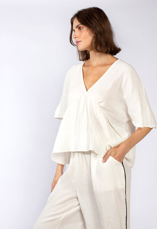loup charmant Mala Top in Gauze
