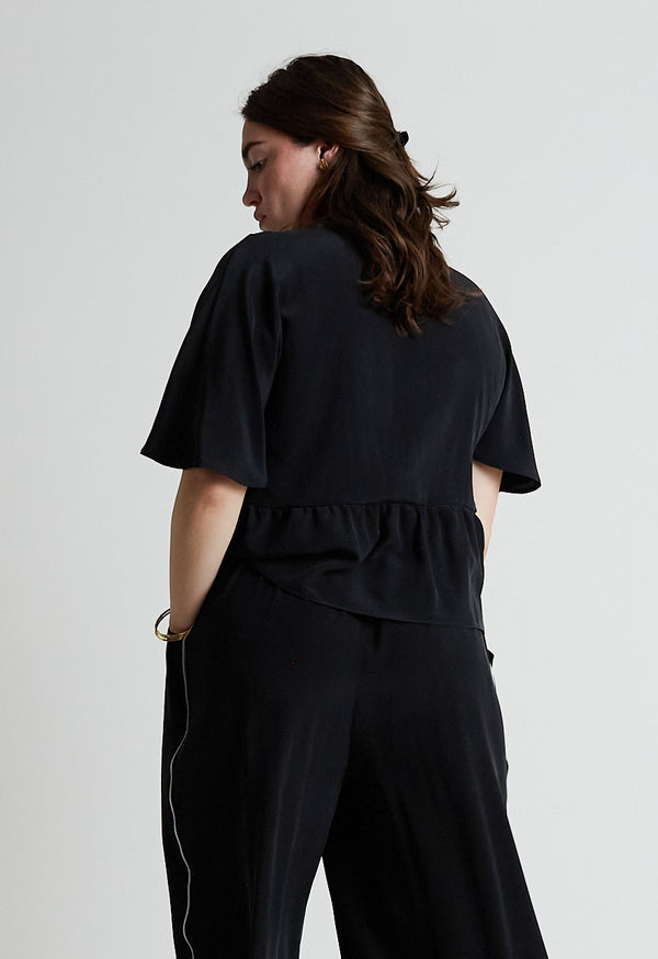 Loup Charmant Mala Top In Silk Crepe