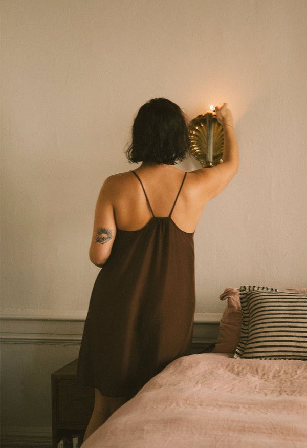 loup charmant Mini Slip in Silk