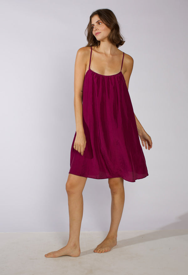 loup charmant Mini Slip in Soft-Washed Silk