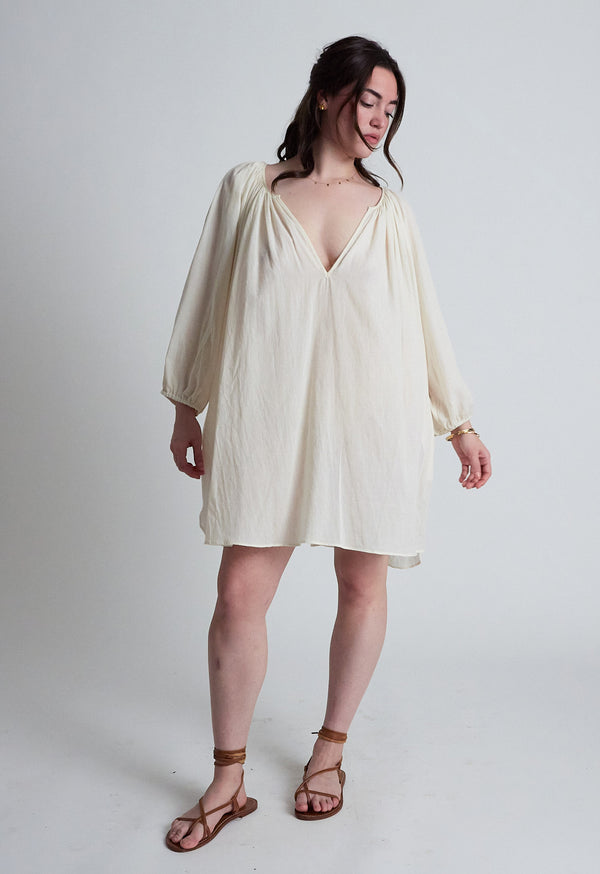 Loup Charmant Peasant Tunic In Natural