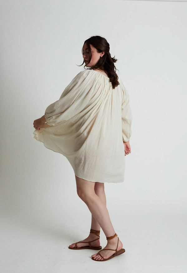 Loup Charmant Peasant Tunic In Natural