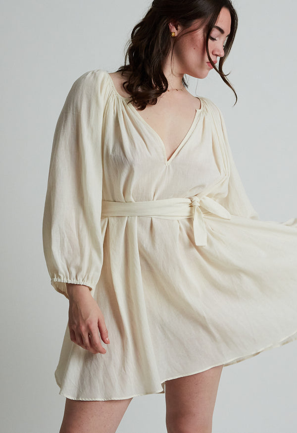 loup charmant Peasant Tunic in Natural