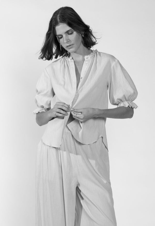 Loup Charmant Pico Blouse In White